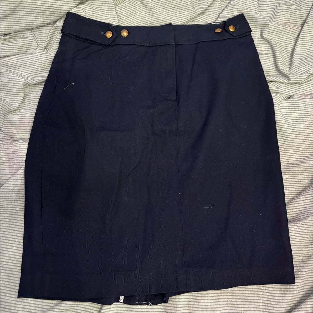 Brooks Brothers Navy Pencil Skirt